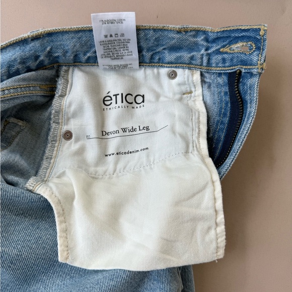 ética Devon wide leg denim size 26 - Picture 4 of 6